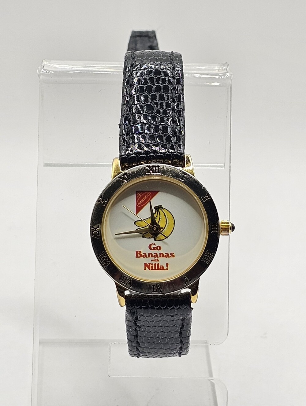 Vintage 1980-90's Nabisco Go Bananas with Nilla Wafers Wristwatch untested